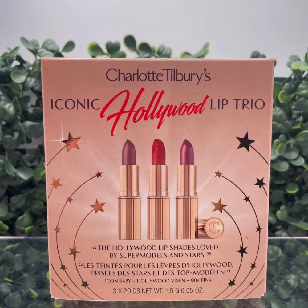 NIB - Charlotte Tilbury Iconic Hollywood Lip Trio